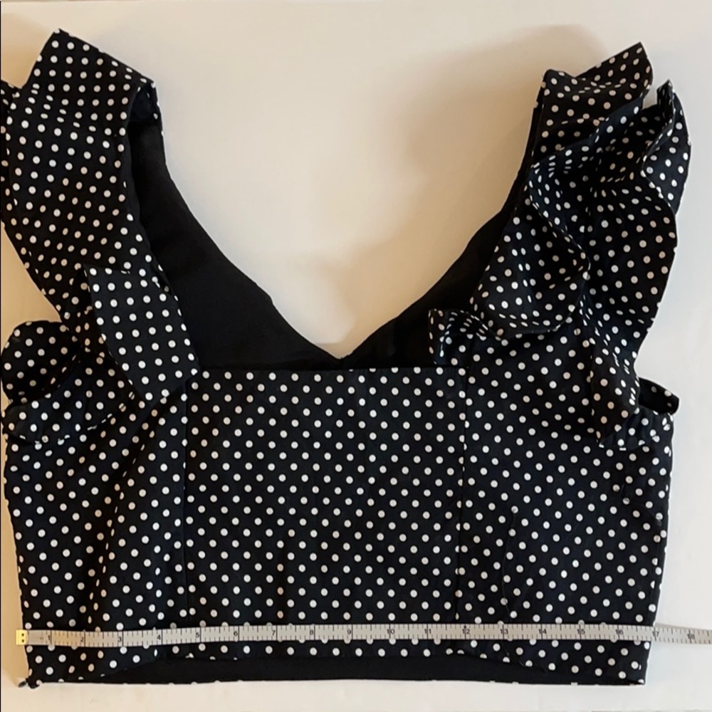 NWT Crop Top Polka Dot L - Picture 5 of 8